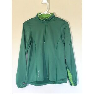 SportHill Green 1/4 Zip Swift Activewear Performance Running Jacket Womens Small
